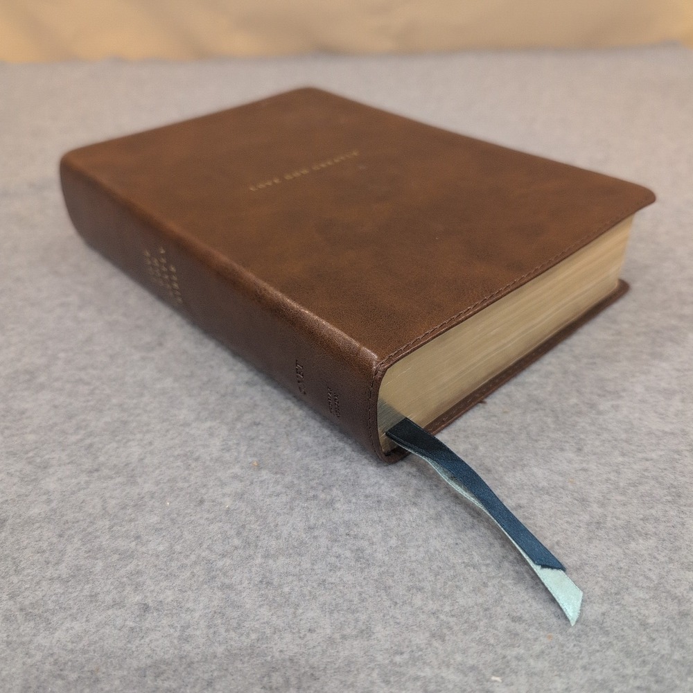 Thomas Nelson Love God Greatly Bible NET Brown Leather-Look Women Study‎ Bible